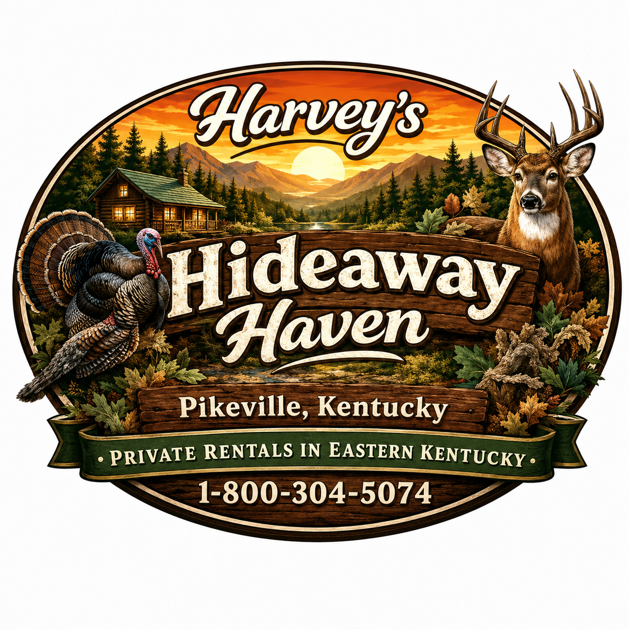 Harvey's Hideaway Haven logo